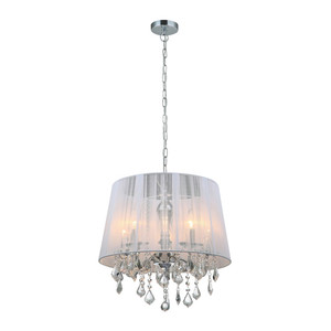 Pendant Lamp Cornelia 5 x 40W E14, white