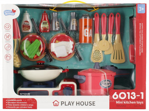 Play House Kitchen Playset with 28 Accessories 3+