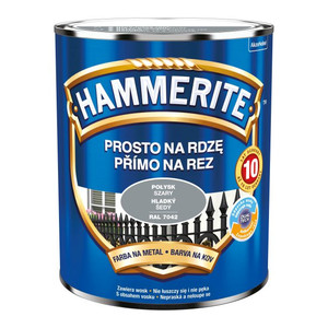 Hammerite Direct To Rust Metal Paint 0.7l, gloss grey