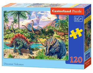 Castorland Children's Puzzle Dinosaur Volcanos 120pcs 6+
