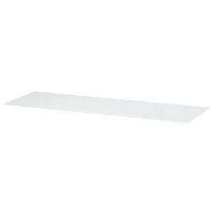 BESTÅ Top panel, glass white, 120x40 cm