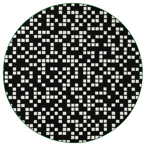BRÄNNBOLL Gaming rug, black, 195 cm