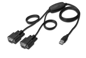 Digitus USB 2.0 to 2xRS232 Cable (COM)