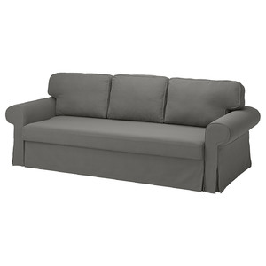 VRETSTORP Cover for 3-seat sofa-bed, Hakebo dark grey