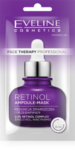 Eveline Face Therapy Professional Ampoule-Mask Wrinkle & Discoloration Reduction Retinol 8ml