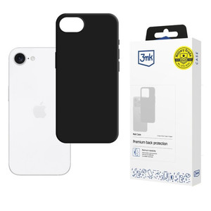 3MK Matt Phone Case iPhone 16E, black