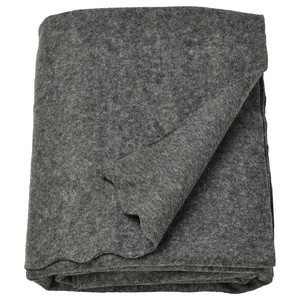 DAGGKÅPOR Throw, dark grey, 130x170 cm
