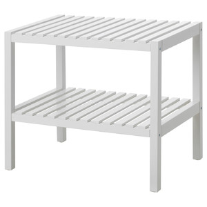 MUSKAN Bench, white, 58x38 cm