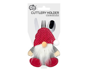 Christmas Gnome Cutlery Pouch