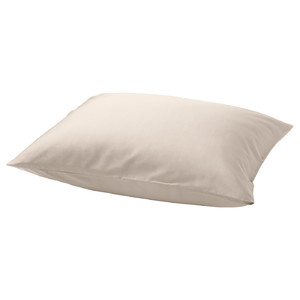 NATTJASMIN Pillowcase, light beige, 50x60 cm