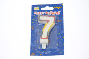 Birthday Candle 7 Glitter