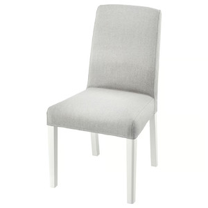 BERGMUND Chair, white, Orrsta light grey