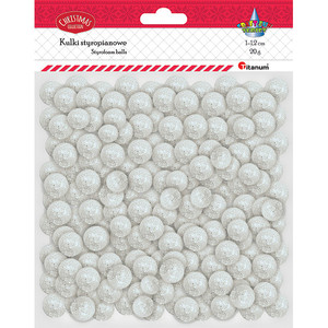 Decorative Styrofoam Balls 10-12mm 20g, white