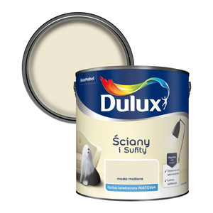 Dulux Walls & Ceilings Matt Latex Paint 2.5l buttery