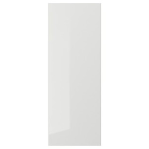 RINGHULT Door, high-gloss light grey, 30x80 cm