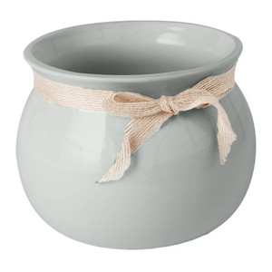 Ceramic Plant Pot 14 cm, grey