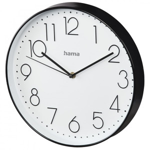 Hama Wall Clock Elegance 30 cm, white/black