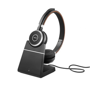 Jabra Headset Headphones Evolve 65 TE Link 390a MS Stereo Stand