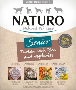 Naturo Senior Dog Wet Food Turkey with Rice and Vegetables 400g
