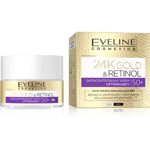 EVELINE 24K Gold & Retinol Concentrated Lifting Cream 50+ Day/Night 50ml