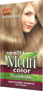 VENITA Multicolor Hair Coloring Shampoo 7.0 Natural Blond 40 g