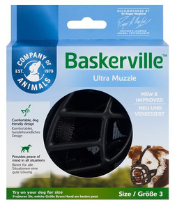 Baskerville Ultra Muzzle Size 3, black