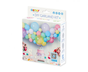 DIY Balloon Garland Kit 65pcs, pastel