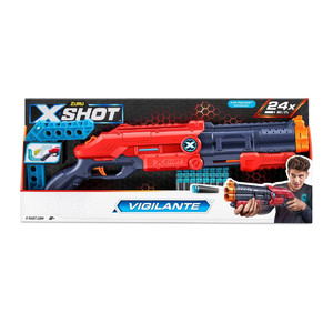 ZURU X-Shot Launcher Excel Vigilante 24 Darts 8+