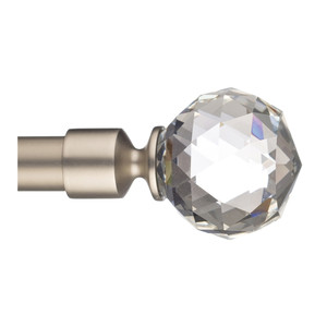 Curtain Pole Finial Colours Foxtrot 19 mm, matt chrome