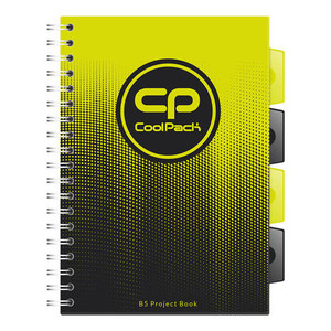 Spiral Notebook Project Book B5 100 Squared PP, lemon