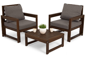 Outdoor Furniture Set MALTA, dark brown/graphite