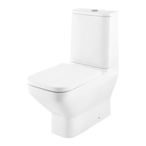 GoodHome WC Compact Toilet Teesta Rimless 3/6 l with Soft-Close Seat