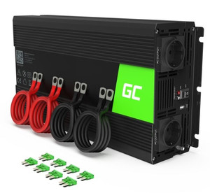 Green Cell Car Power Inverter Converter 24V to 230V 2000W/4000W Pure sine