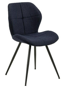Upholstered Chair Petri, dark blue