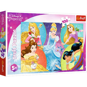 Trefl Children's Puzzle Disney Meet Enchanting Princesses 100pcs 5+