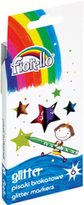 Fiorello Glitter Markers 6 Colours