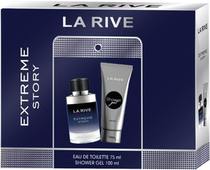 La Rive for Men Gift Set for Men Extreme Story - Eau de Toilette & Shower Gel