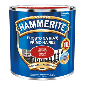 Hammerite Direct To Rust Metal Paint 0.25l, gloss red