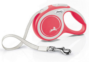 Flexi New Comfort Tape Leash XS 3m, red