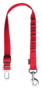 CHABA Seat Belt Attachment for Dogs 25, red