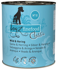 Dogz Finefood N.12 Game & Herring Wet Food 800g