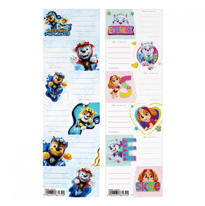 Starpak Label Stickers for Notebooks Paw Patrol 25-pack