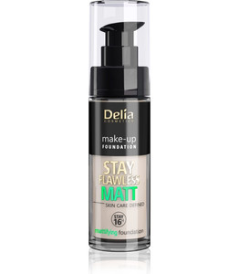 Delia Cosmetics Stay Flawless Matt Mattifying Foundation 16H no. 403 Vanille 30ml