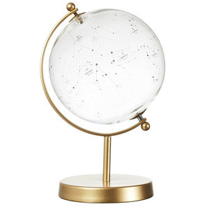 Decoration Globe Constellations, gold