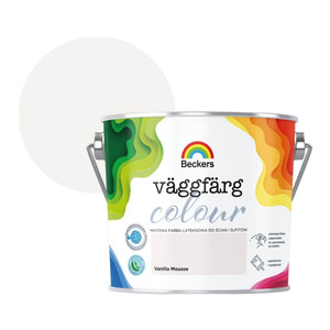 Beckers Matt Latex Paint Vaggfarg Colour 2.5l vanilla mousse