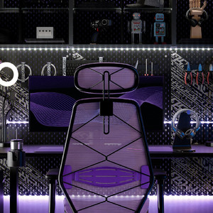 STYRSPEL Gaming chair, purple/black