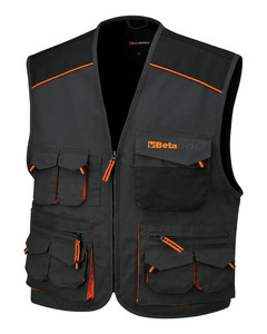 Beta Workwear Vest 7907E T/C, grey, size M