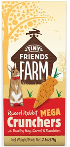Tiny Friends Farm Russell Rabbit Mega Crunchers 75g