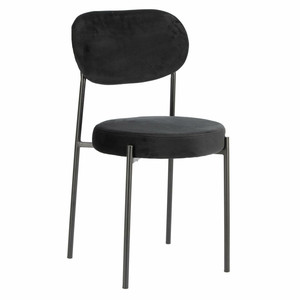 Chair Camile Velvet, black