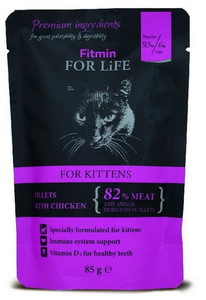 Fitmin Cat For Life Kitten Chicken Cat Food 85g